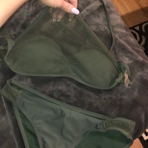 Mesh green bikini